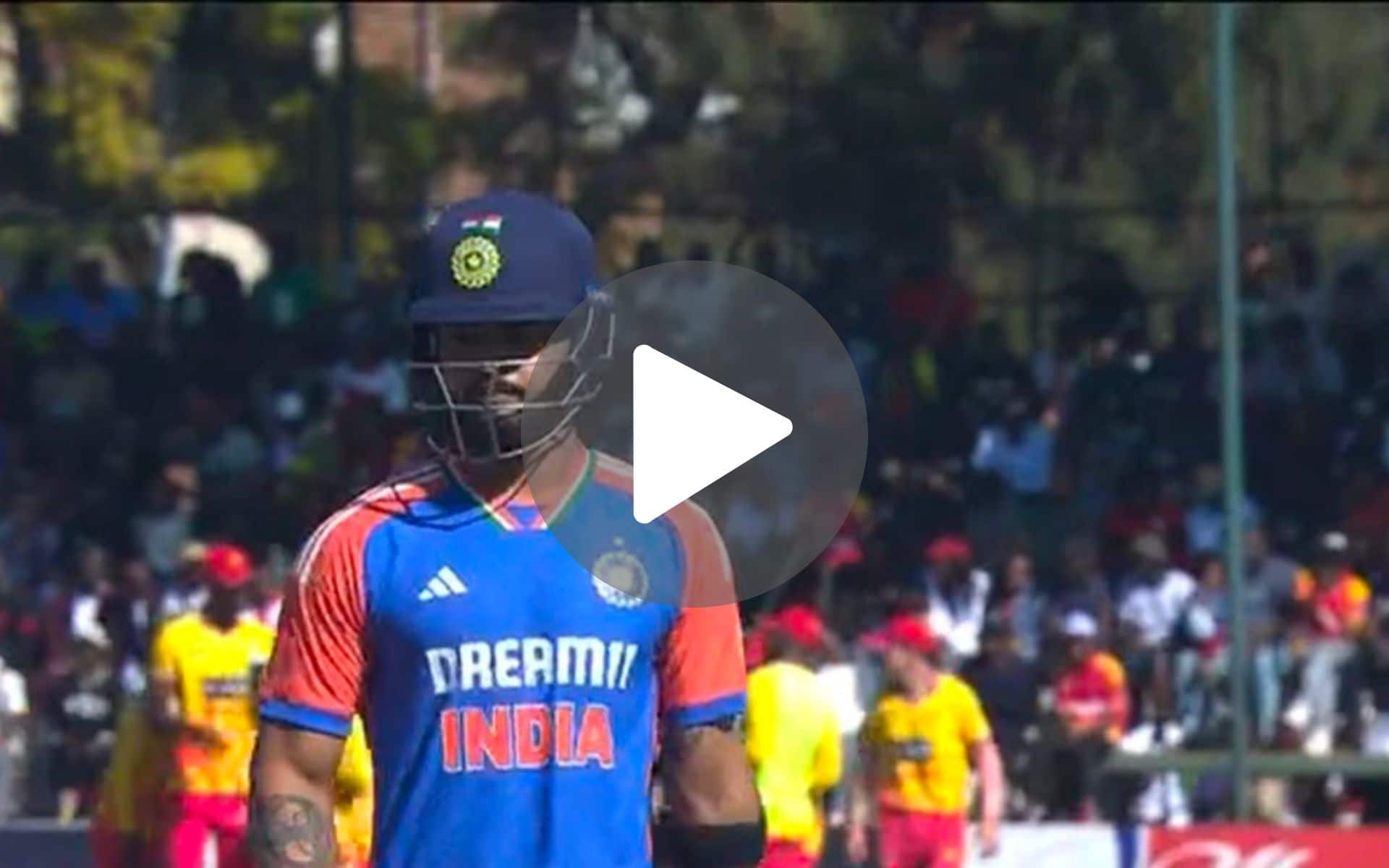 [Watch] Riyan Parag's Struggle In Indian Colours Continues With A Careless Shot Vs ZIM